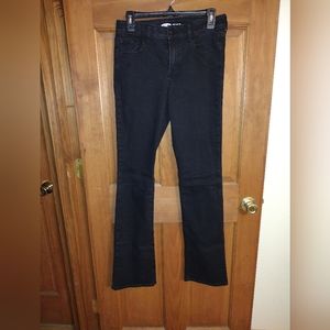 Old navy kicker boot cut black jeans size 6 long